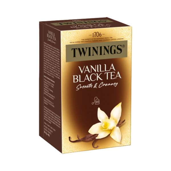 Twinings Vanilla, Schwarztee, 20 Teebeutel im Kuvert, 40g